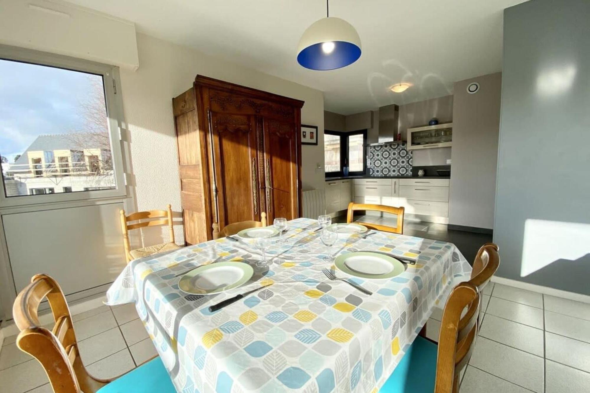 Charmant T3 Cosy A 2 Pas Du Bourg Et Des Plages Larmor-Plage Exterior foto